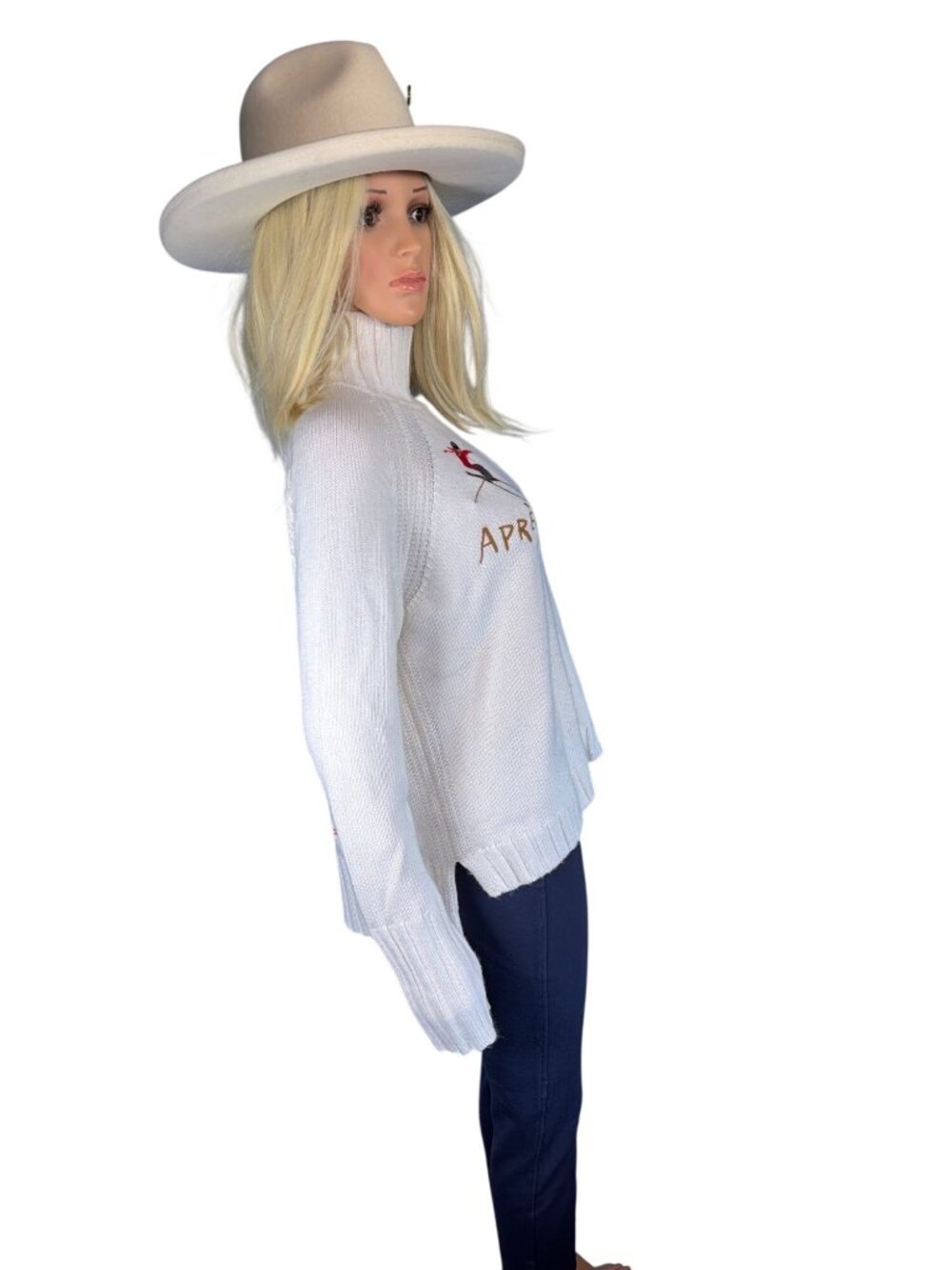 Gigi Pip Jillian Pencil Brim Western Hat 57cm S/M Off White MSRP$154 Worn once - Picture 15 of 17